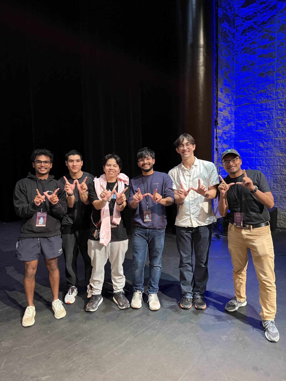 Team photo on stage at HackGT 12 at Georgia Tech